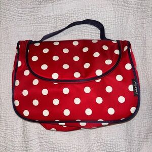 Red Polka Dot Travel Toiletry Bag